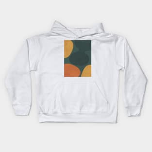 Nordic Earth Tones - Abstract Shapes 3 Kids Hoodie